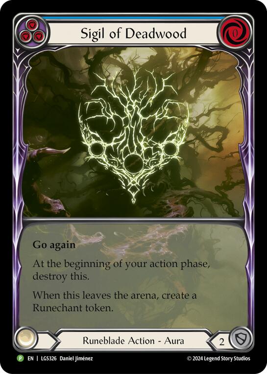 Sigil of Deadwood (Extended Art) - LGS326 (LGS326) [Flesh and Blood: Promo Cards]