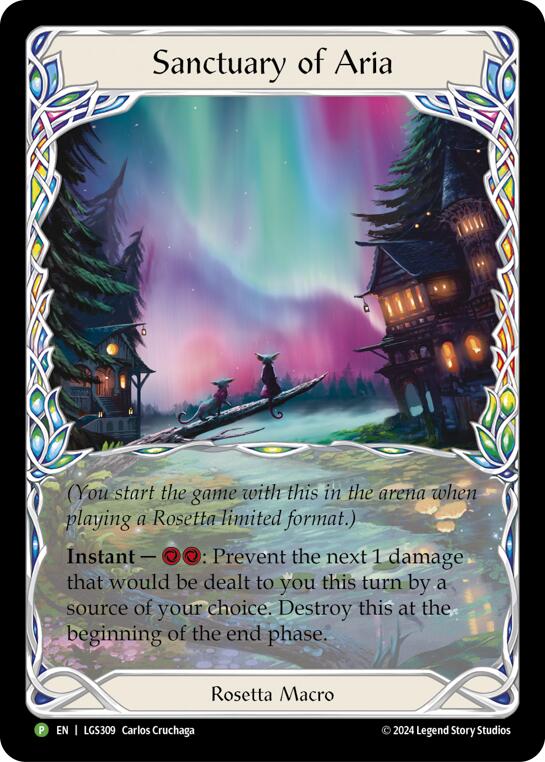 Sanctuary of Aria (Extended Art) - LGS309 (LGS309) [Flesh and Blood: Promo Cards]