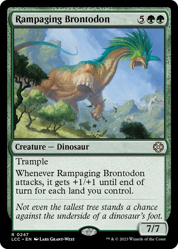 Rampaging Brontodon (247) [Commander: The Lost Caverns of Ixalan]