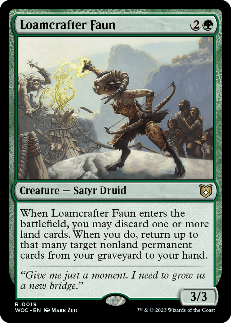 Loamcrafter Faun (19) [Commander: Wilds of Eldraine]
