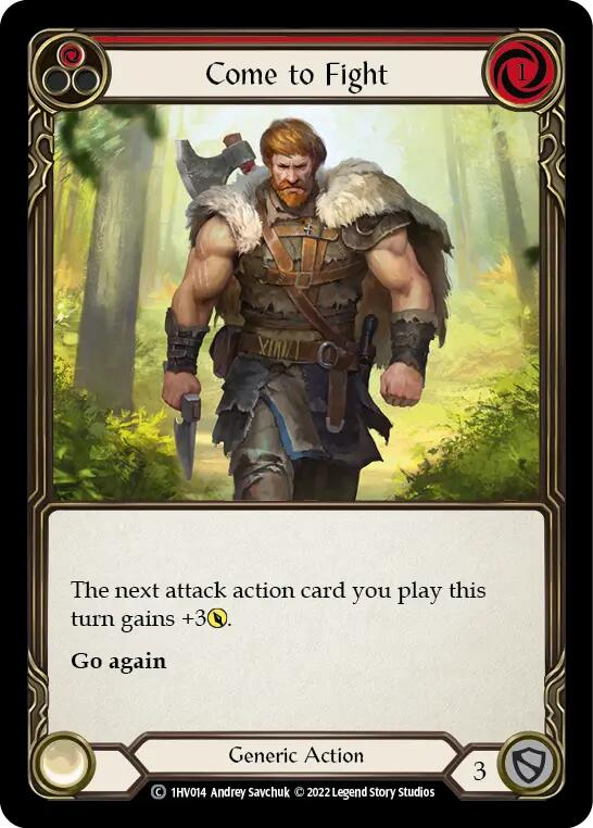 Come to Fight (Red) (1HV014) [Historic Pack 1 Blitz Deck: Viserai]