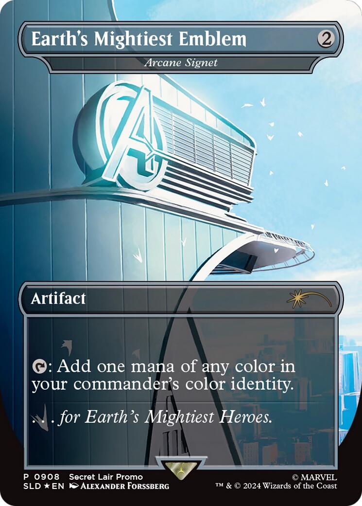 Earth's Mightiest Emblem - Arcane Signet (Rainbow Foil) (908) [Secret Lair Drop Series]