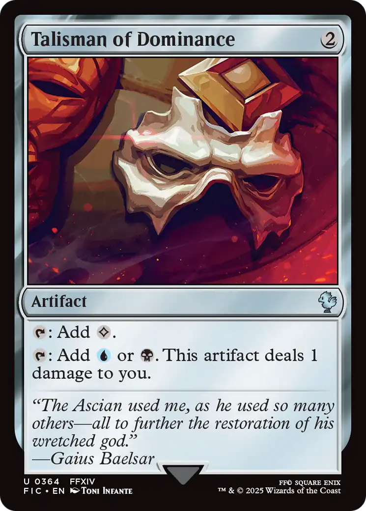 Talisman of Dominance (364) [Commander: FINAL FANTASY]
