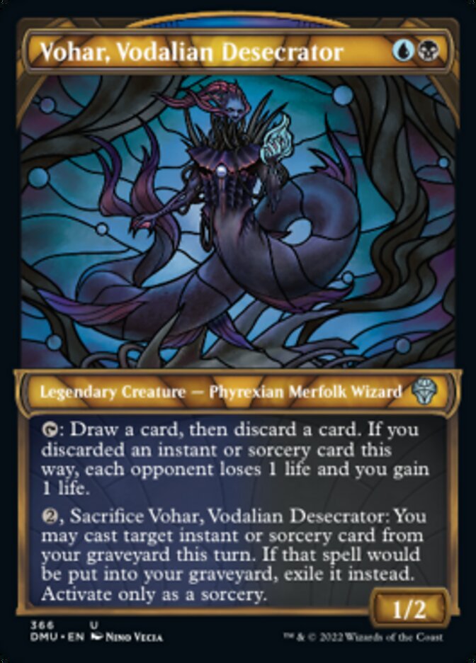 Vohar, Vodalian Desecrator (Textured Foil) (366) [Dominaria United]