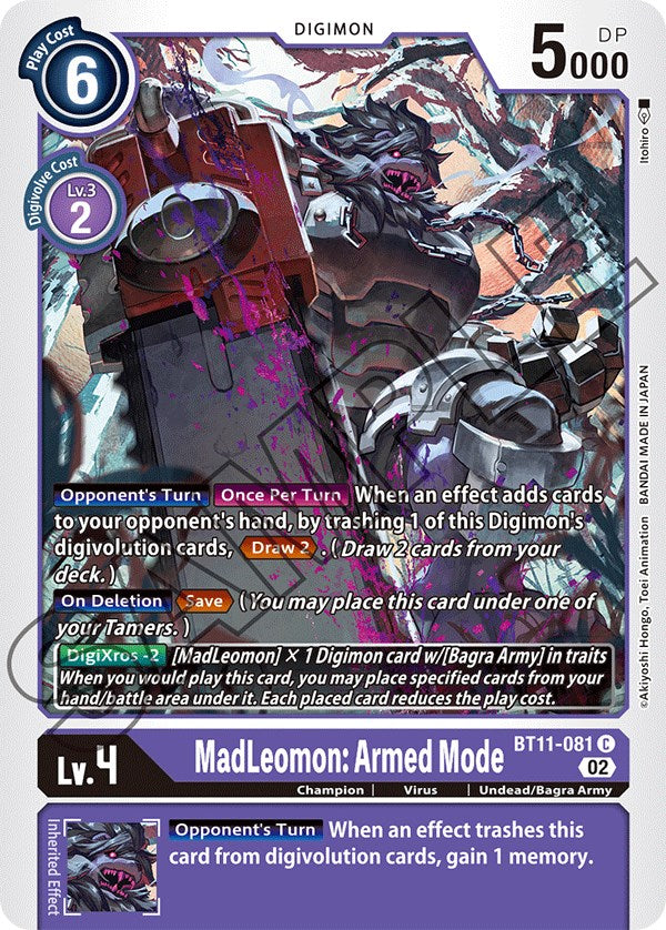 MadLeomon: Armed Mode (BT11-081 C) [Dimensional Phase]