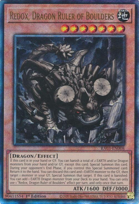 Redox, Dragon Ruler of Boulders (UTR) [RA03-EN008] Ultimate Rare