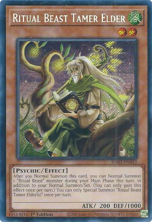 Ritual Beast Tamer Elder (Secret Rare) (RA03-EN012) [Quarter Century Bonanza]