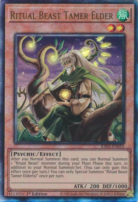Ritual Beast Tamer Elder (UTR) [RA03-EN012] Ultimate Rare