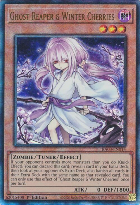 Ghost Reaper & Winter Cherries (UTR) [RA03-EN014] Ultimate Rare
