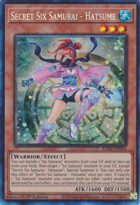 Secret Six Samurai - Hatsume (CR) [RA03-EN016] Collector's Rare
