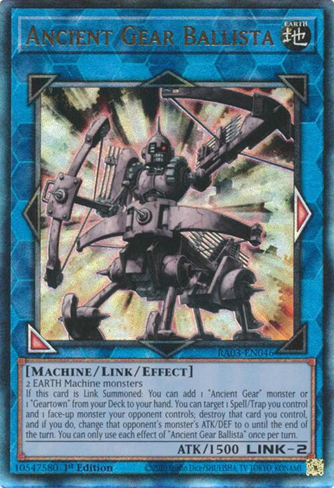 Ancient Gear Ballista (UTR) [RA03-EN046] Ultimate Rare
