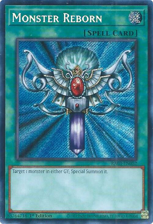 Monster Reborn (Secret Rare) (RA03-EN052) [Quarter Century Bonanza]