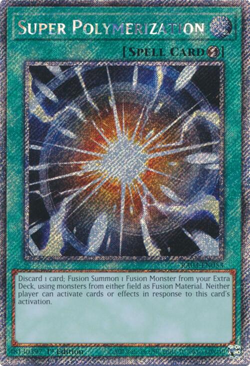 Super Polymerization (Platinum Secret Rare) (RA03-EN053) [Quarter Century Bonanza]