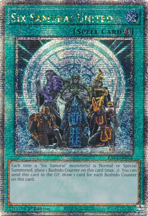 Six Samurai United (Quarter Century Secret Rare) (RA03-EN054) [Quarter Century Bonanza]