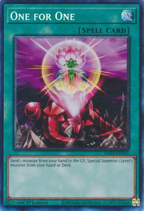 One for One (Alternate Art) (CR) [RA03-EN056] Collector's Rare