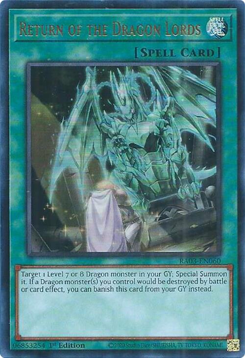 Return of the Dragon Lords (UR) (RA03-EN060) [Quarter Century Bonanza]