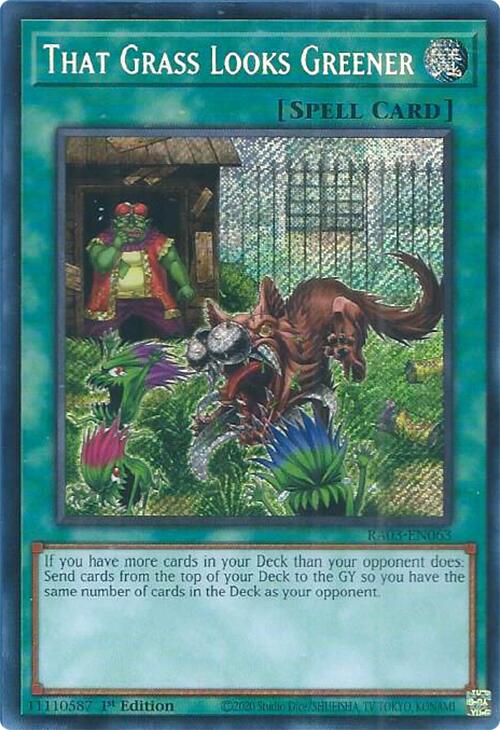 That Grass Looks Greener (Secret Rare) (RA03-EN063) [Quarter Century Bonanza]