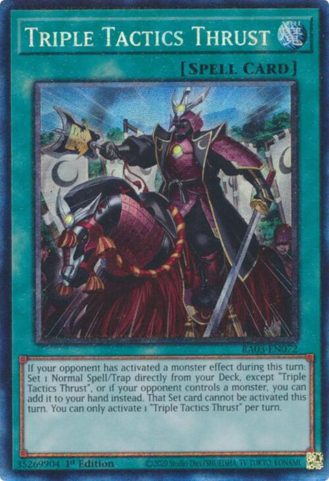 Triple Tactics Thrust (CR) [RA03-EN072] Collector's Rare