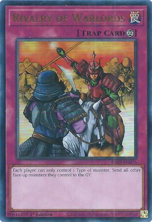 Rivalry of Warlords (UR) (RA03-EN075) [Quarter Century Bonanza]