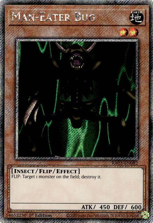 Man-Eater Bug (Platinum Secret Rare) (RA03-EN082) [Quarter Century Bonanza]