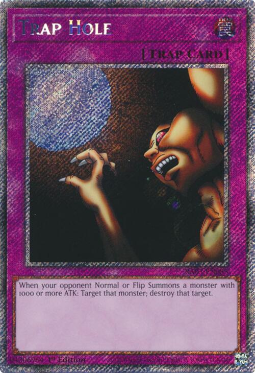 Trap Hole (Platinum Secret Rare) (RA03-EN085) [Quarter Century Bonanza]