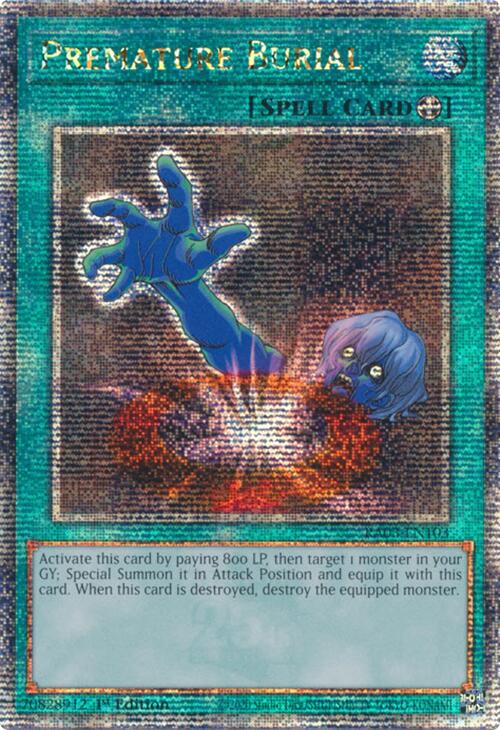 Premature Burial (Quarter Century Secret Rare) (RA03-EN103) [Quarter Century Bonanza]