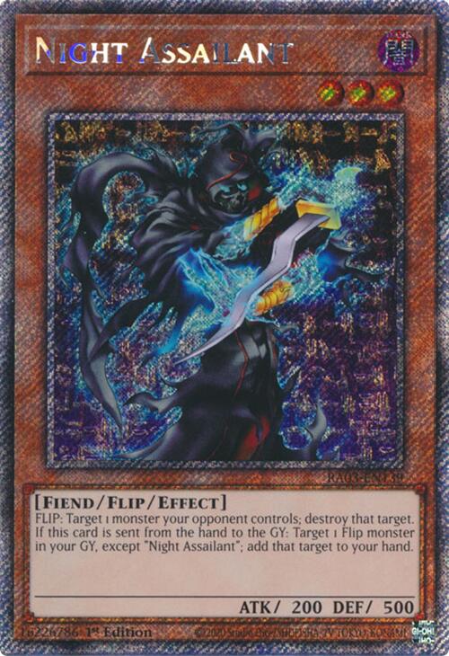 Night Assailant (Platinum Secret Rare) (RA03-EN139) [Quarter Century Bonanza]