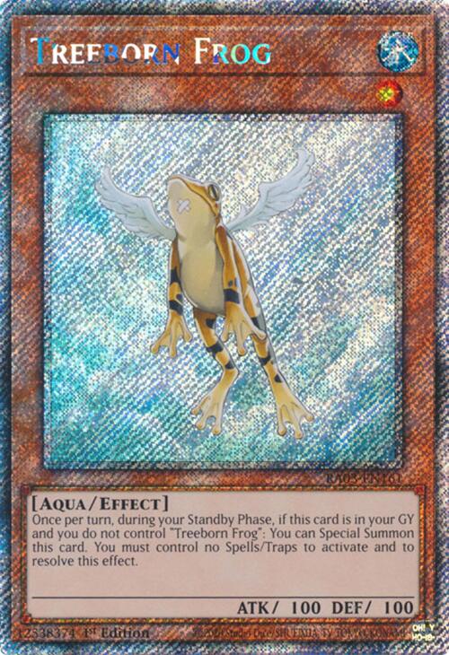 Treeborn Frog (Platinum Secret Rare) (RA03-EN161) [Quarter Century Bonanza]