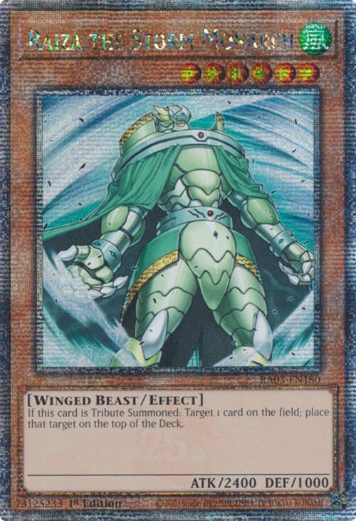 Raiza the Storm Monarch (Quarter Century Secret Rare) (RA03-EN180) [Quarter Century Bonanza]