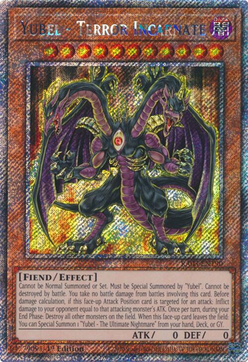 Yubel - Terror Incarnate (Platinum Secret Rare) (RA03-EN190) [Quarter Century Bonanza]
