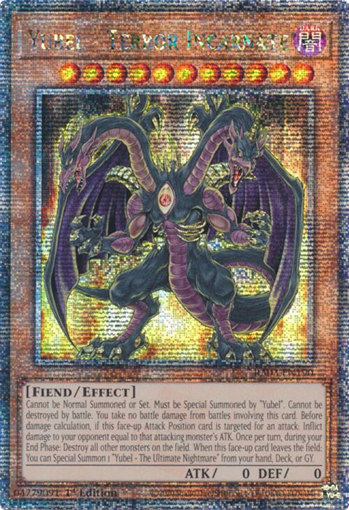 Yubel - Terror Incarnate (Quarter Century Secret Rare) (RA03-EN190) [Quarter Century Bonanza]