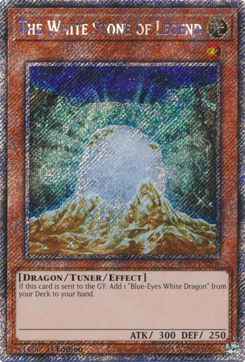 The White Stone of Legend (Platinum Secret Rare) (RA03-EN208) [Quarter Century Bonanza]