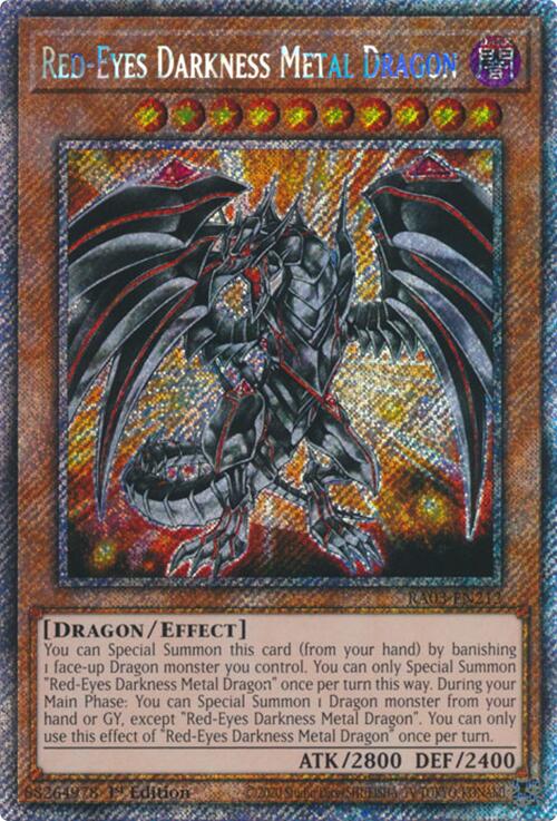 Red-Eyes Darkness Metal Dragon (Platinum Secret Rare) (RA03-EN212) [Quarter Century Bonanza]