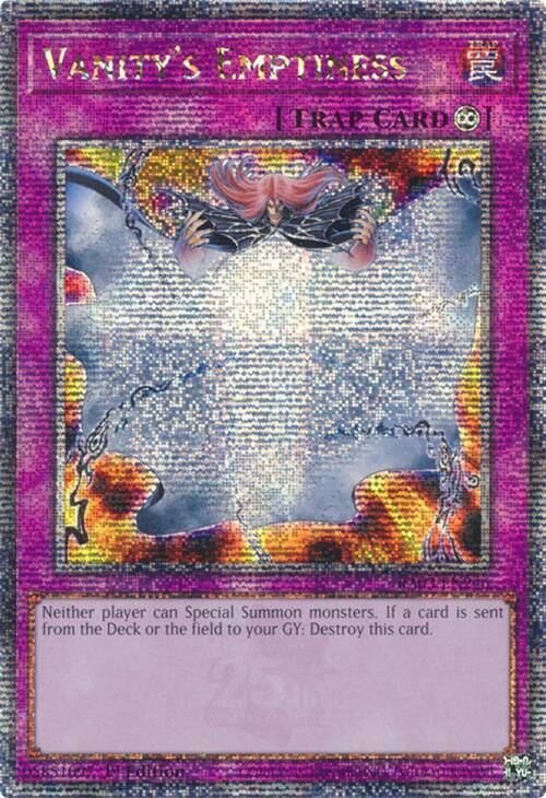 Vanity's Emptiness (Quarter Century Secret Rare) (RA03-EN246) [Quarter Century Bonanza]