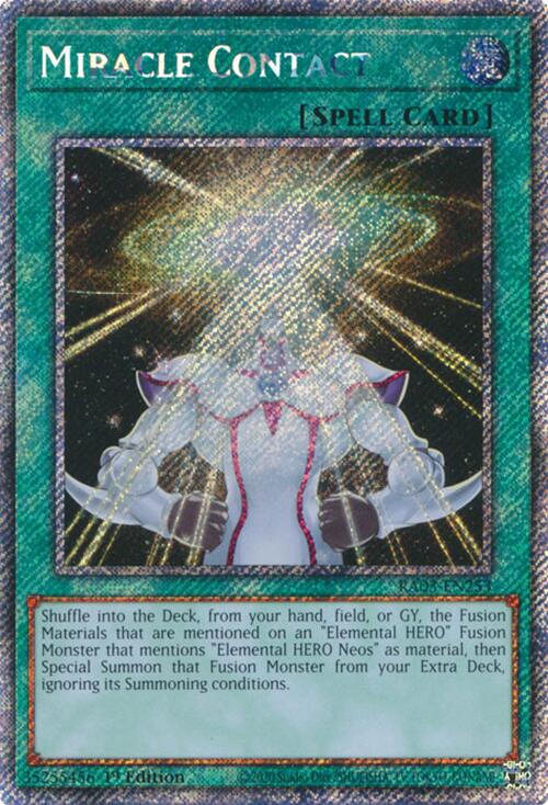 Miracle Contact (Platinum Secret Rare) (RA03-EN253) [Quarter Century Bonanza]