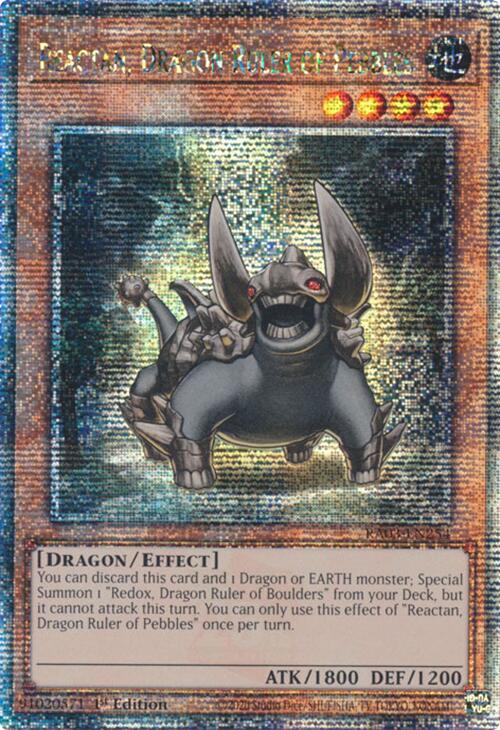 Reactan, Dragon Ruler of Pebbles (Quarter Century Secret Rare) (RA03-EN254) [Quarter Century Bonanza]