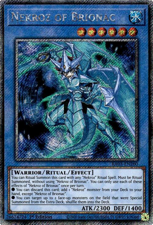 Nekroz of Brionac (Platinum Secret Rare) (RA03-EN260) [Quarter Century Bonanza]