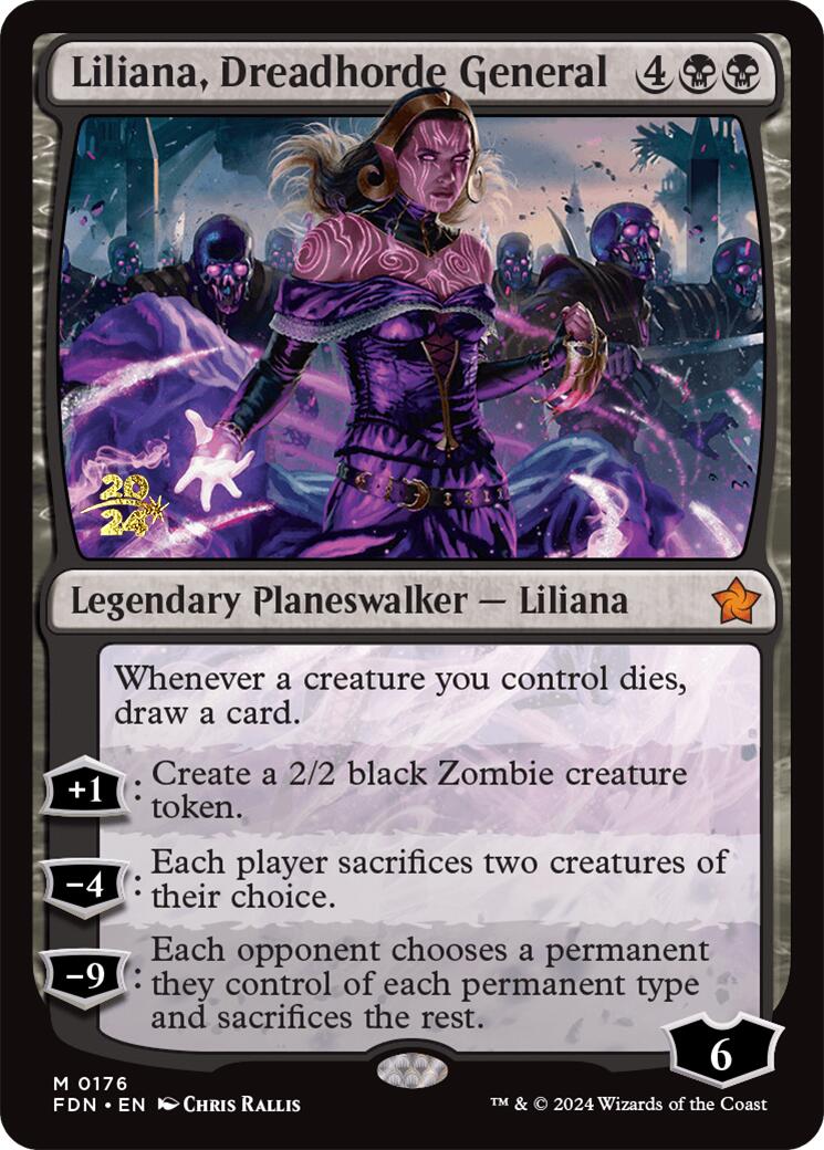 Liliana, Dreadhorde General (FDN) (176) [Prerelease Cards]