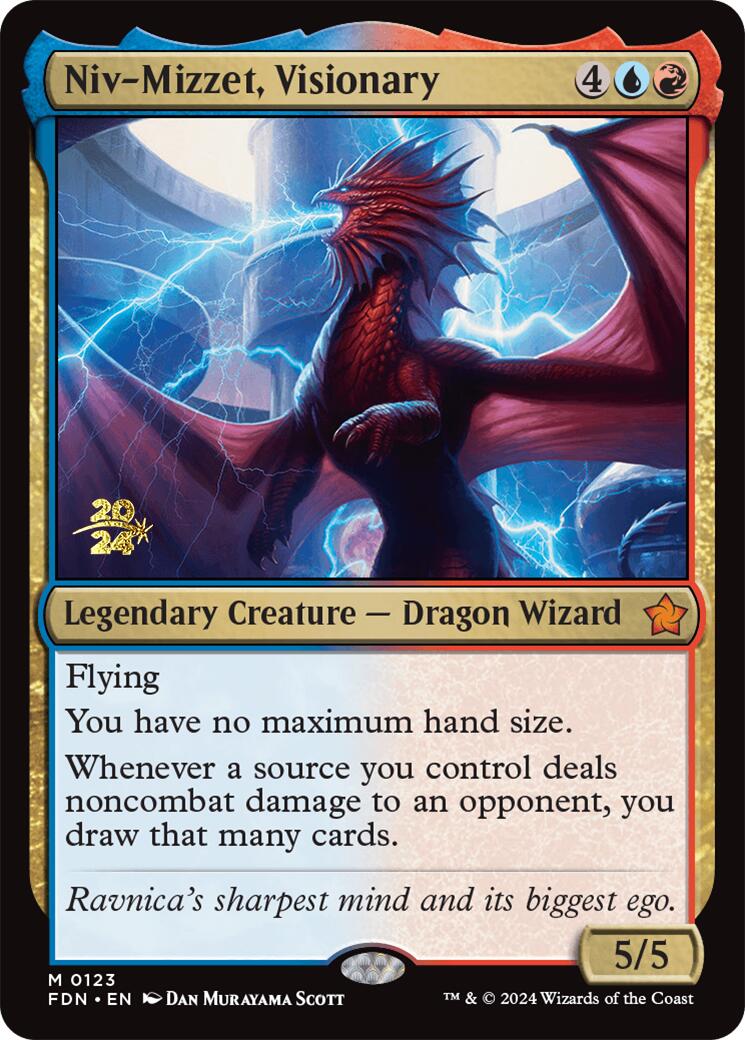 Niv-Mizzet, Visionary (123) [Prerelease Cards]