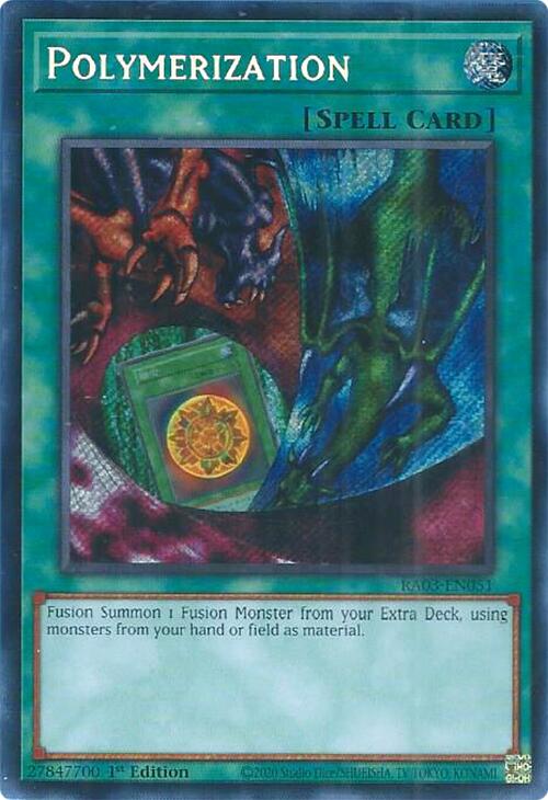 Polymerization (A) (Alternate Art) (Secret Rare) (RA03-EN051) [Quarter Century Bonanza]