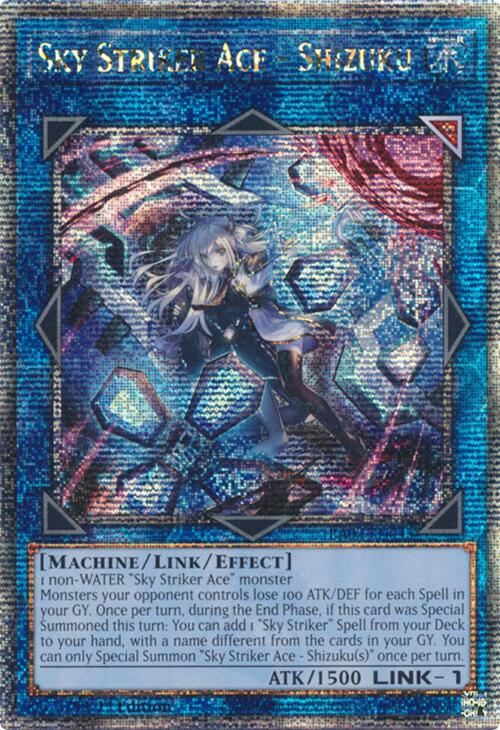 Sky Striker Ace - Shizuku (Alternate Art) (Quarter Century Secret Rare) (RA03-EN043) [Quarter Century Bonanza]