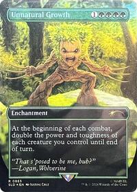Unnatural Growth (Rainbow Foil) [Secret Lair Drop Series]