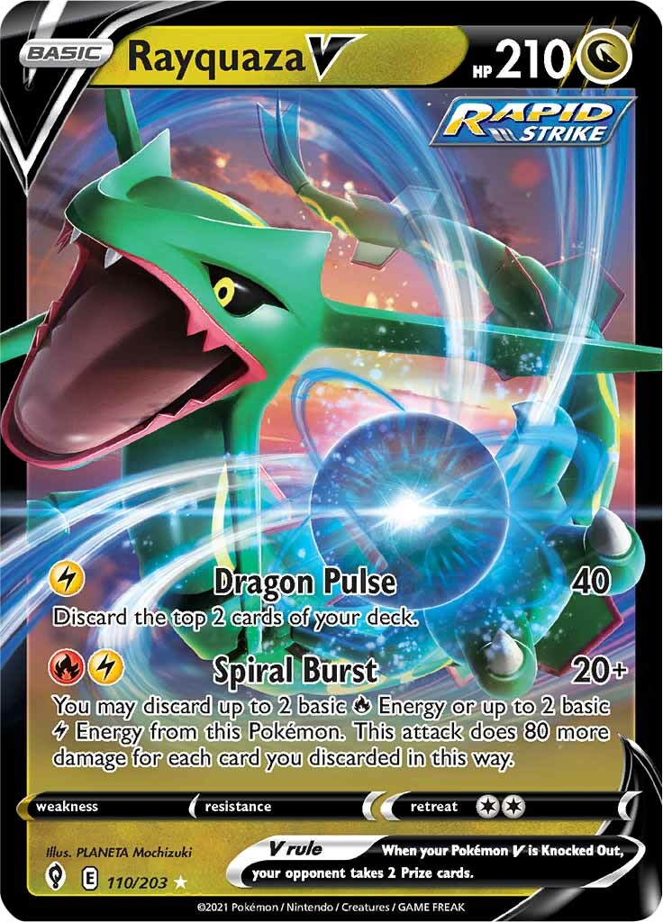 Rayquaza V (110/203) [SWSH07: Evolving Skies]