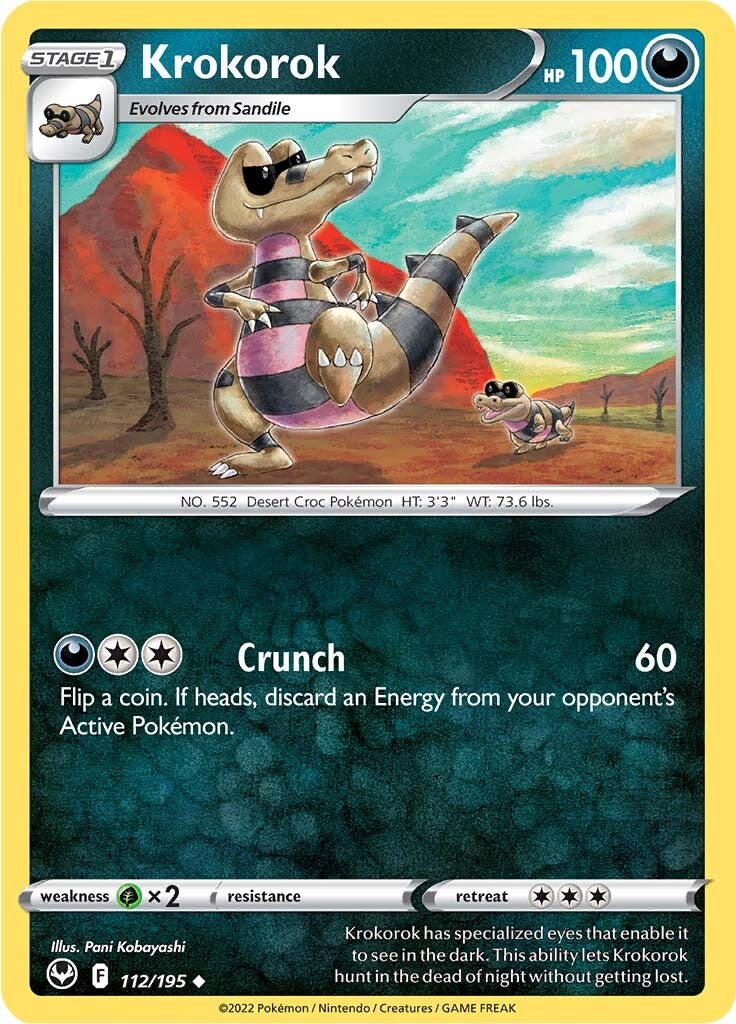 Krokorok (112/195) [SWSH12: Silver Tempest]