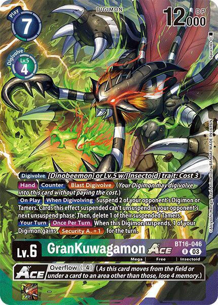 GranKuwagamon ACE (Alternate Art) (BT16-046 R) [Special Limited Set]