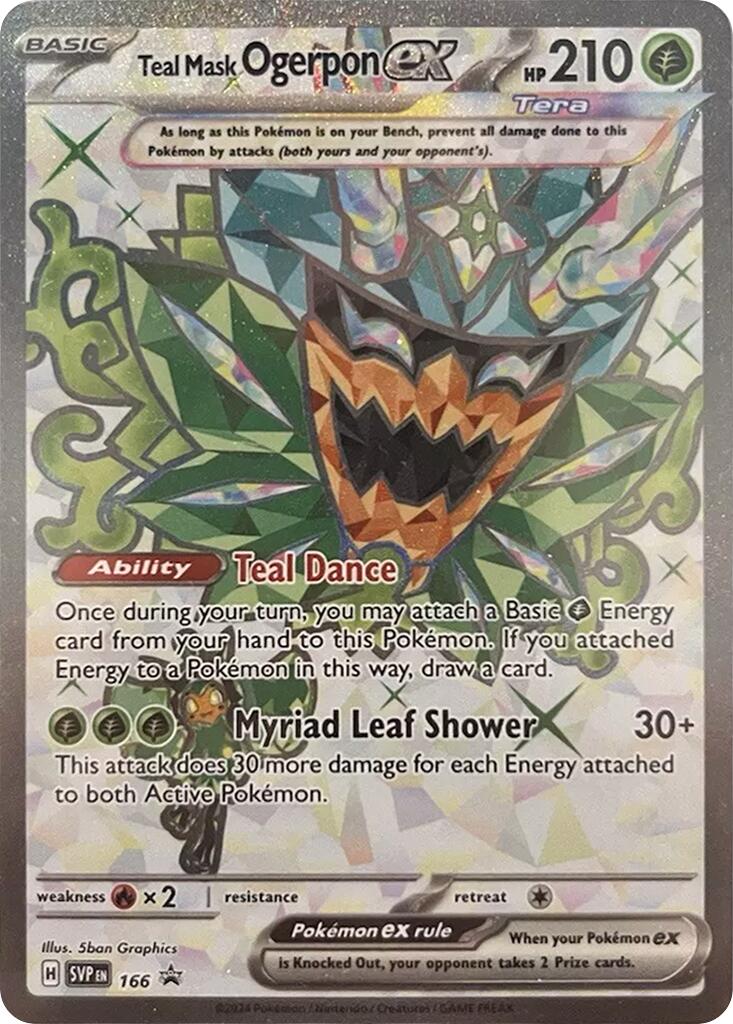 Teal Mask Ogerpon ex - 166 (166) [SV: Scarlet & Violet Promo Cards]