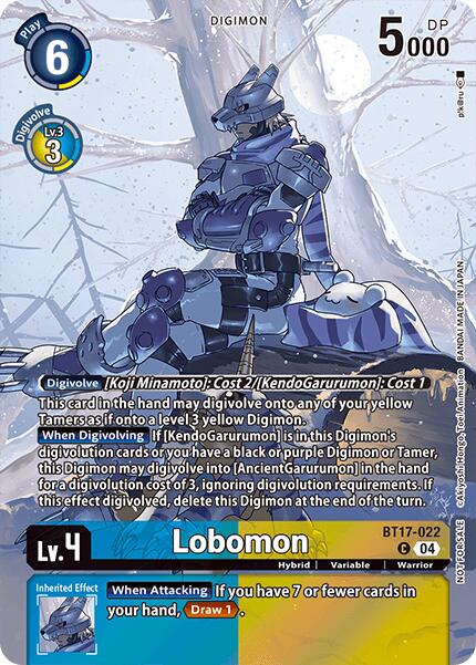 Lobomon (Legend Pack 2024 Box Topper) (BT17-022 C) [Chain of Liberation]