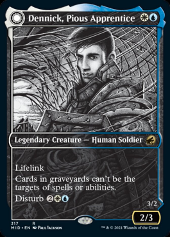 Dennick, Pious Apprentice (Showcase) (317) [Innistrad: Midnight Hunt]