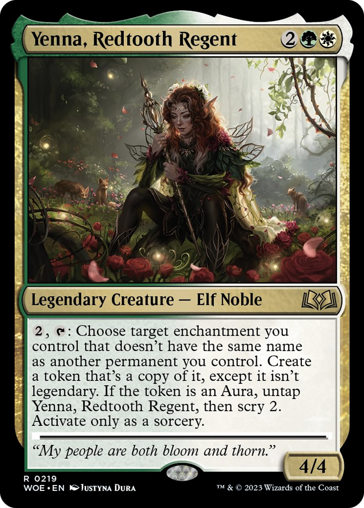 Yenna, Redtooth Regent (219) [Wilds of Eldraine]