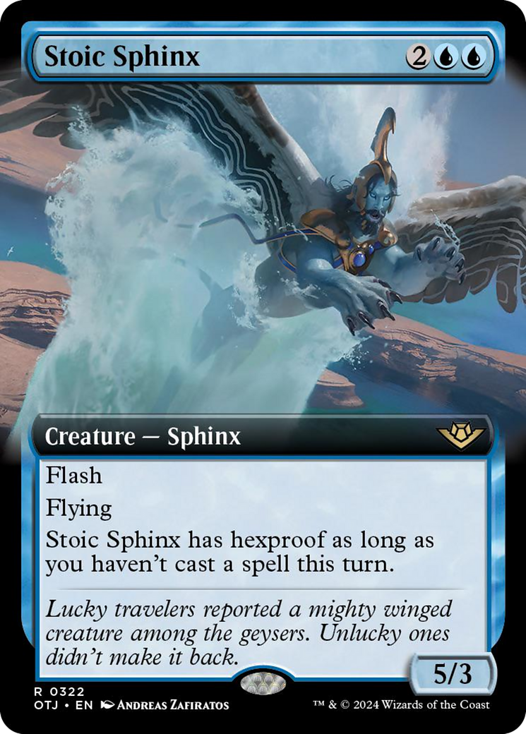 Stoic Sphinx (Extended Art) (322) [Outlaws of Thunder Junction]